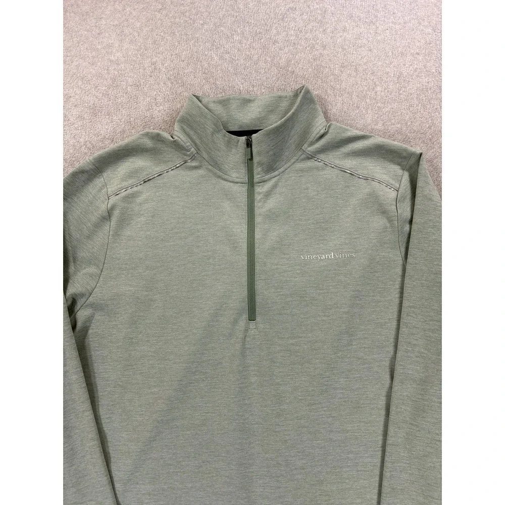 Vineyard Vines Performance 1/2 Zip Reflective‎ Pullover (Men's 2XL) Green